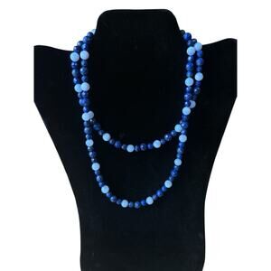 Royal and Light Blue necklace
